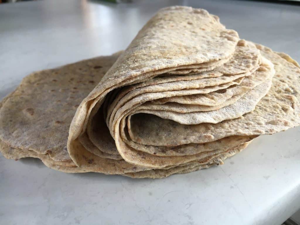 High fibre wraps