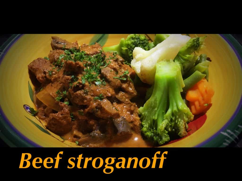 Beef stroganoff