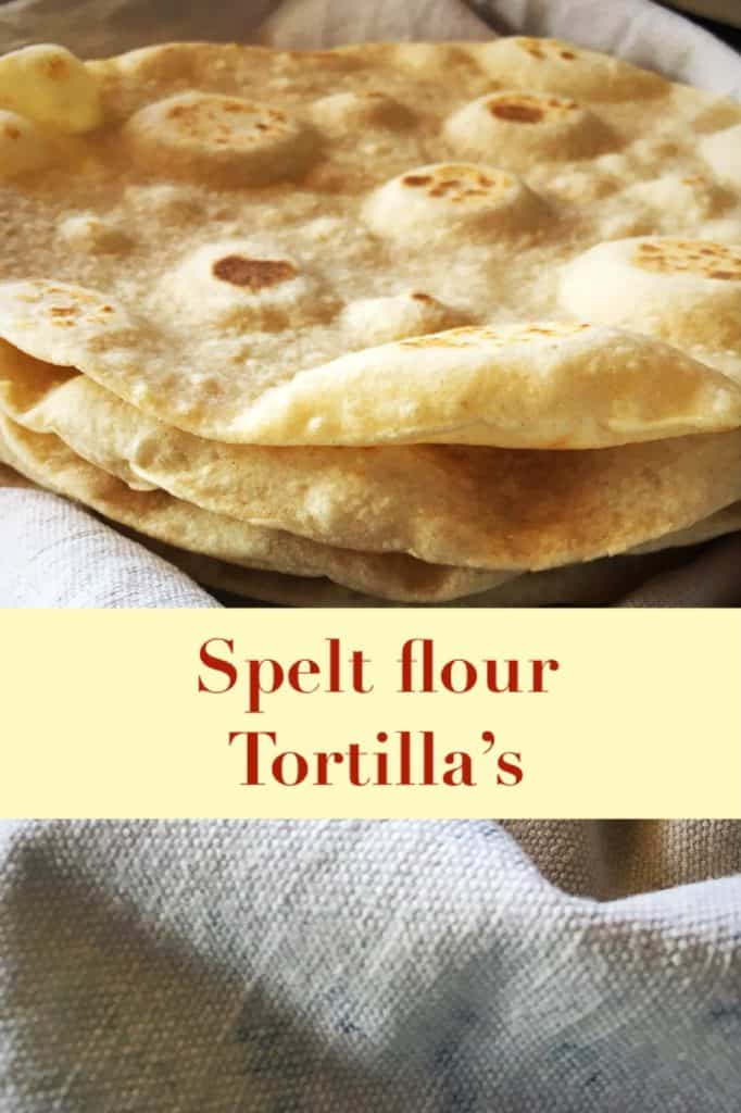 Spelt flour tortilla’s
