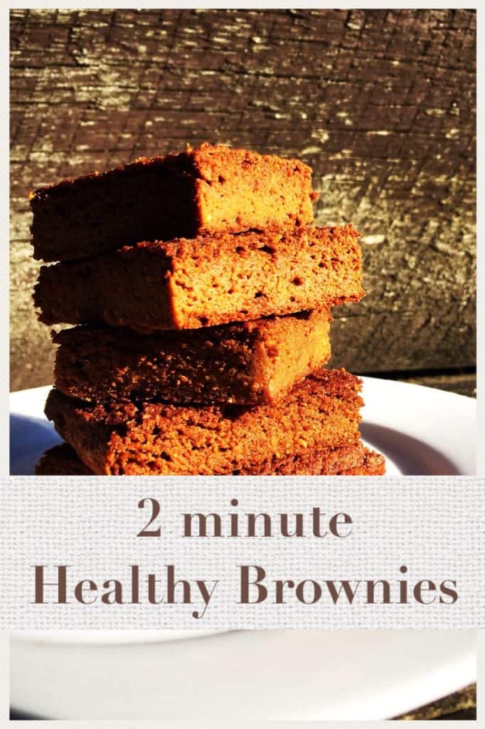 2 Minute Healthy Brownies