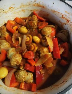 Sausage and Capsicum Casserole