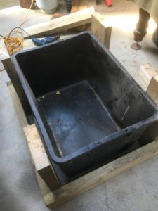 Patio aquaponic system build