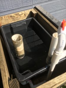 Patio aquaponic system build