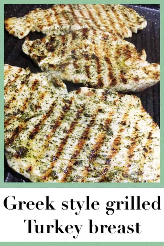 Greek style grilled Turkey breasts