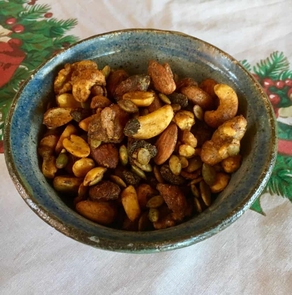 Honey roasted spiced nuts