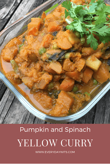 Pumpkin and Spinach Yellow Curry		