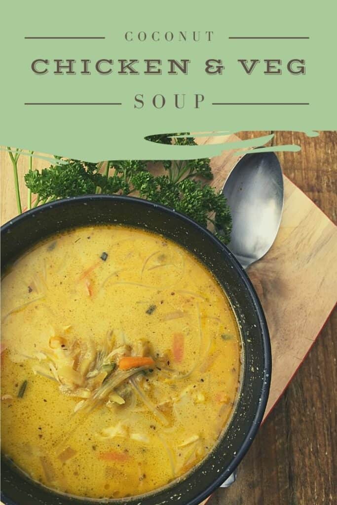 Coconut Chicken and Veg Soup