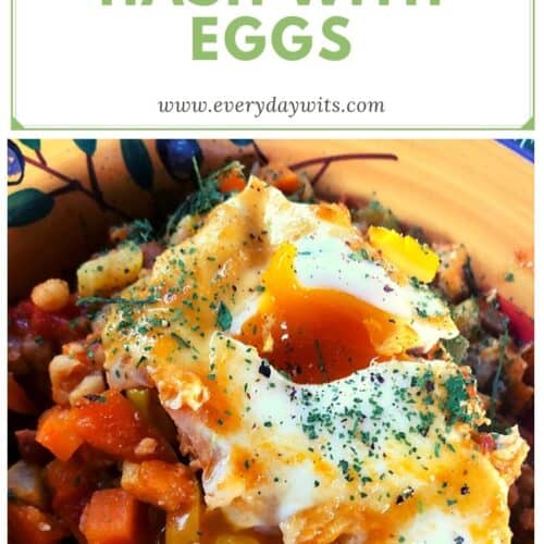 Mexican hash with eggs