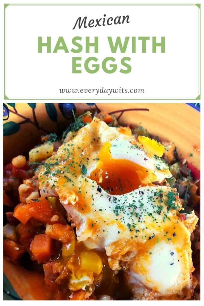 Mexican hash with eggs